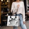 Cracked Wall Print Tote Bag Casual Large Capacity Reusable Shopping Bag