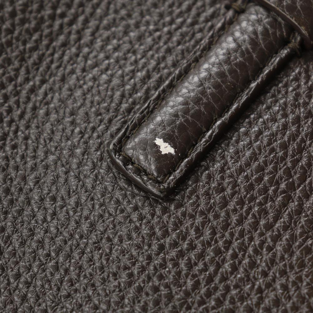 Salvatore Ferragamo Amy Handbag EE21-F478 2WAYShoulder Dark Brown/Pink Calfskin Women Used