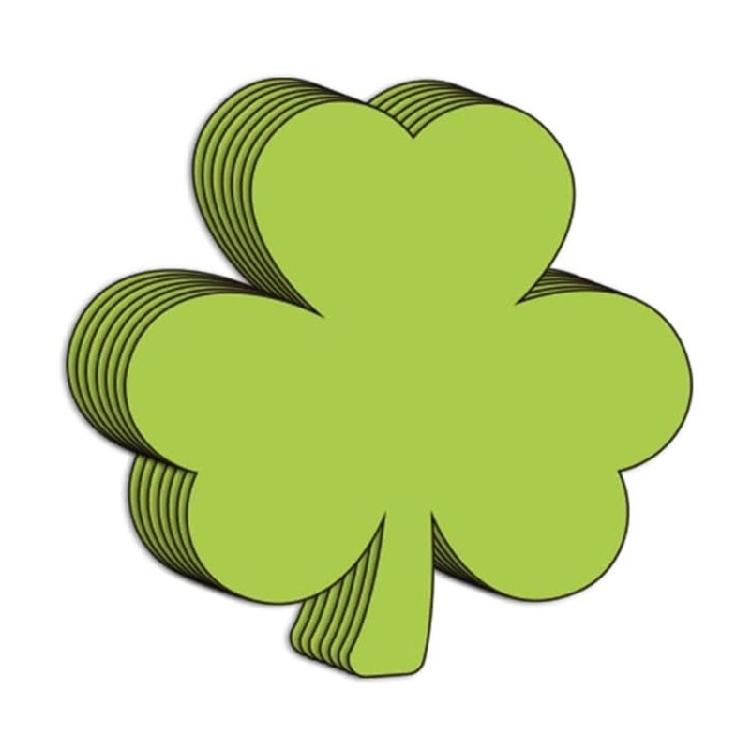 Green Clovers Cards Saint Patrick's Day Decorative Cards Bulletin Board Cards Lovely Shamrock Cards