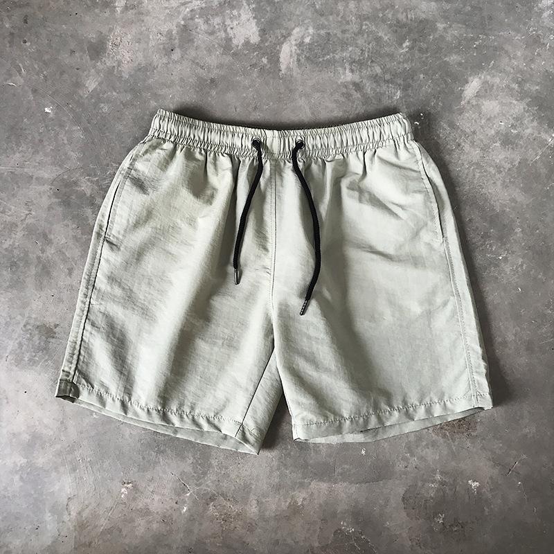 Men's Casual Shorts Solid Color Simple Waterproof Beach Shorts Men’s Pants