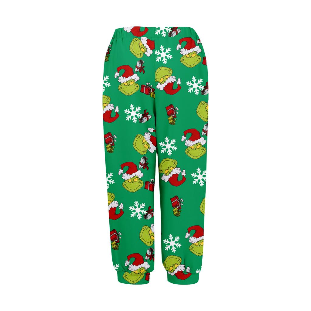 Women's Casual Fashion Home Print Velvet Sweatpants