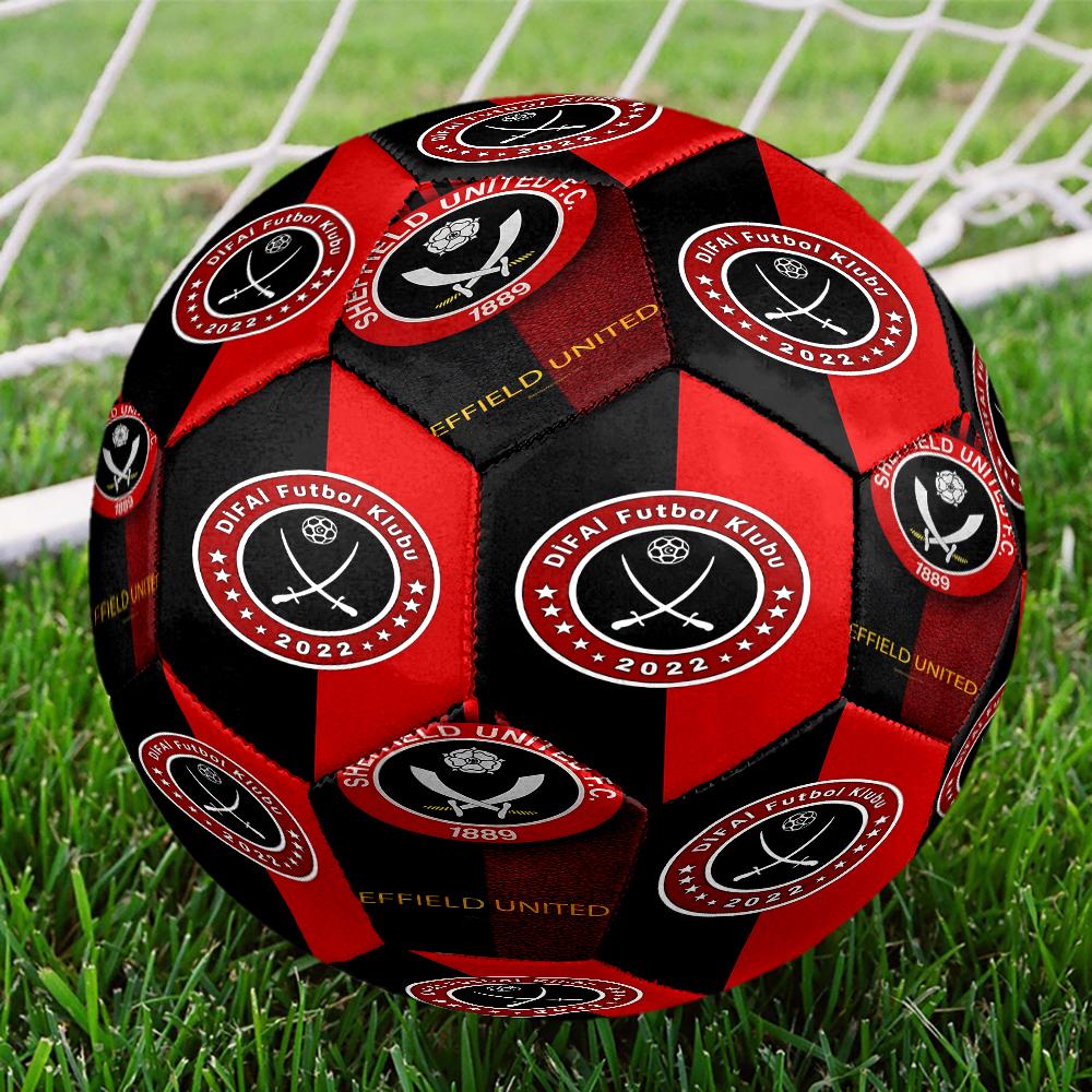 Global Football Club Sheff Size 5 Soccer Balls, Anti-Slip, Protective Football, Outdoor Sport, a Unique Gift Suitable for Him/her, Birthdays
