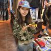 Giacca Corta Y2k 2KWEIRD Vintage Harajuku Cappotto Corto Anni 2000 Moda Coreana Camouflage Felpa con Cappuccio e Zip Grunge