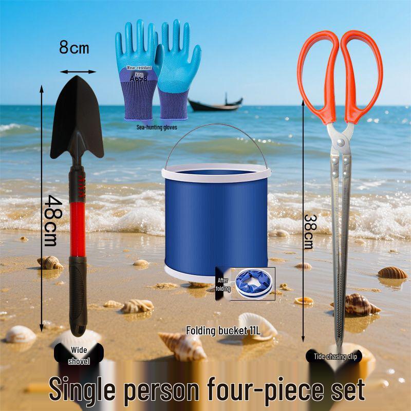 Tide-Chasing Clam & Crab Digging Rake Set: Dual-Use Beach & Garden Tool