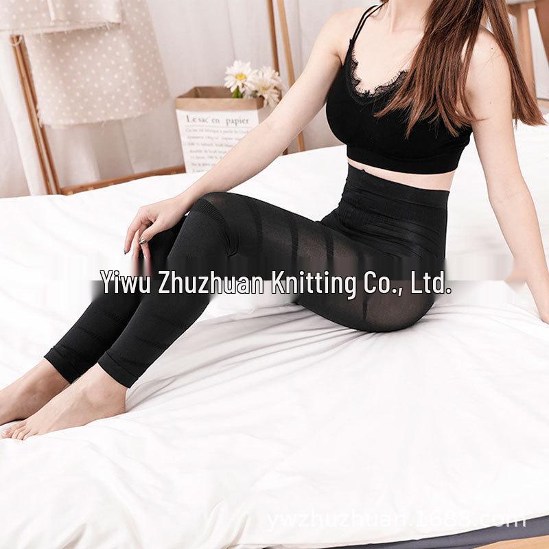 

Японские компрессионные леггинсы спиральной вязки больших размеров - Женские моделирующие брюки с компрессионными носками 2XL/3XL чёрный