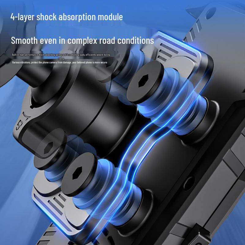 Waterproof Dustproof Electric Scooter & Motorcycle Phone Holder for Navigation with Helmet Bracket