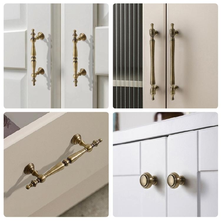 Oxidation Resistant Solid Brass Handles Comfortable Grip Drawer Pull Simple Installation for Cabinets Drawers Cupboards