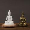 Southeast Asia Buddha Statue Ornaments Mini Zen Home Living Room Entrance Decoration Resin Craft Decorations