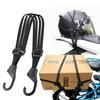 Motorcycle Luggage Strap Universal Elastic Suitcase with Safety Hook-Versatile Helmet Mesh Gear Transport Durable Sleek