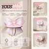 Wall Mount Organizer for Powder Room Cute Pink Bow Wooden Shelf, Shaped Display Rack, Small Floating Shelves Bedroom Storage Shelf Vanity Room,