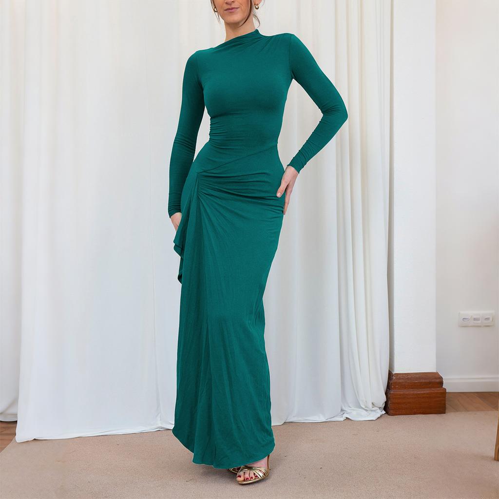 Fashion Y2K Hot Girl Style Short-sleeved Long Dress Dress for Women 2025 Autumn and Winter Casual Sexy Dress