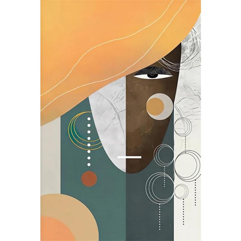 Modern Minimalist Woman Abstract Figure Art Canvas Painting  Wall Art Mural for Living Room Decor  Posters Prints Home Decoratio