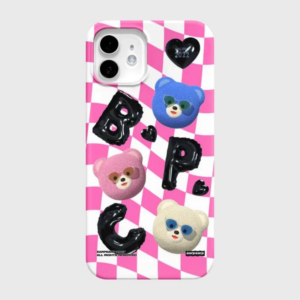 

Luxury Clmj Cute colorful bear Phone Case for iPhone 17 16 15 14 13 12 11 Pro Max X XS XR Plus Air Glossy Film Hard PC Cover iPhone 17 Air