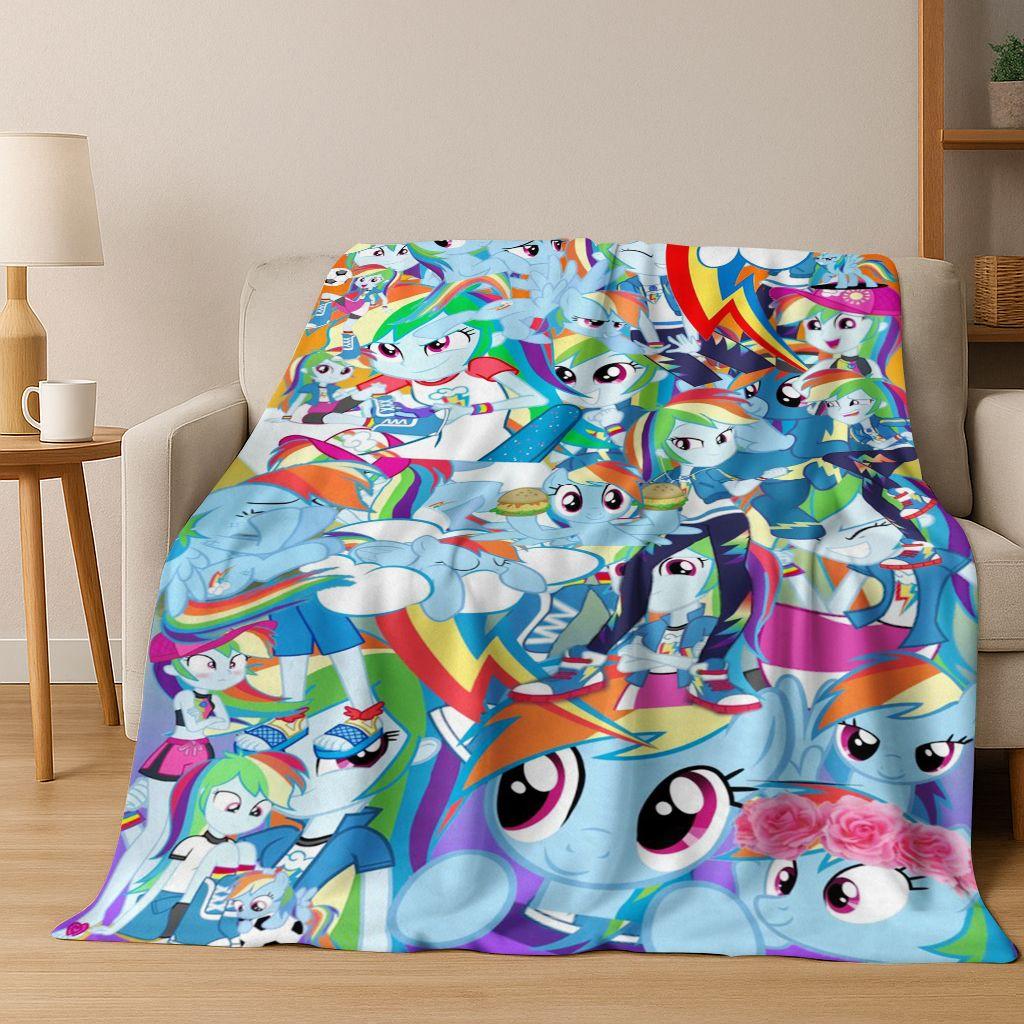 26 Style My Little Pony Unicorn Cartoon Flannel Blanket,Warm and Cozy Soft Throw Blanket for Home Bedroom Bed Sofa Cover Kids