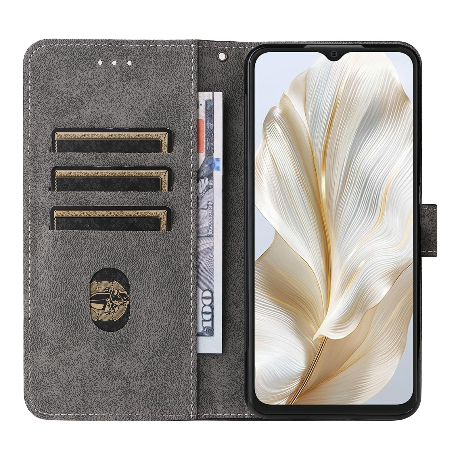 

For Blackview Wave 8C Wallet Case RFID Blocking PU Leather Cover Stand View Brown