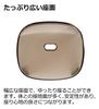 Richell Lucre Bath Chair, 30H, Brown, Made In Japan, Non-Slip, Stylish, Clear Plastic, 130041