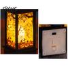 Flexible Placement Lamp Halloween Night Light Vintage Battery Operated LED Lantern Simulated Flickering Flame Warm Glow Light Lantern for Party Home