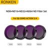Ronkoen ND CPL Filter for DJI OSMO Action4/5Pro Action Camera Accessories CPL ND8 ND16 ND32 Lens Set Aluminium Alloy Frame