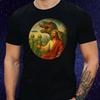 Unisex Baumwoll-T-Shirt mit Jesus und Trex Alien Print Größe XS bis 5XL
