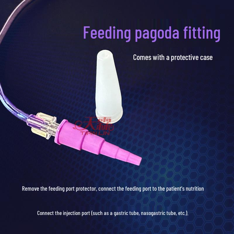 Disposable Gastrointestinal Nutrition Infusion Tube & Feeding Bag Set for Medical/Home Use with Nasogastric Pump