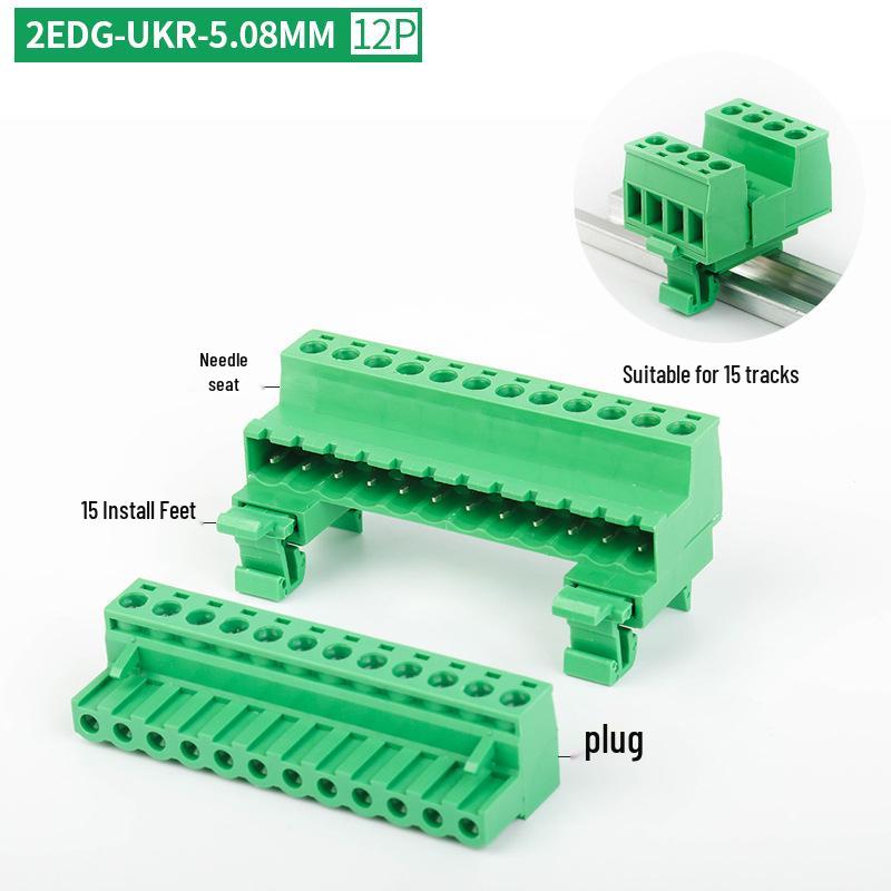 2EDG-UKR-5.08MM Plug-in Rail Guide Terminal Block Connector
