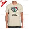 Palestijns Hart T-shirt Arabische Palestina Kalligrafie Tee Vlagkleuren Keffiyeh Elementen Gaza Streetwear Nieuw Casual Simpel