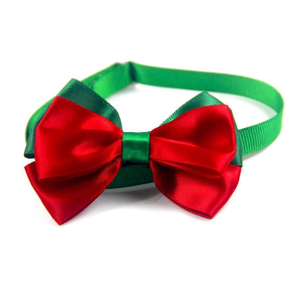 Christmas Themed Pet Bow Tie Collar for Dogs and Cats 30Pcs Red Bowknot Ties