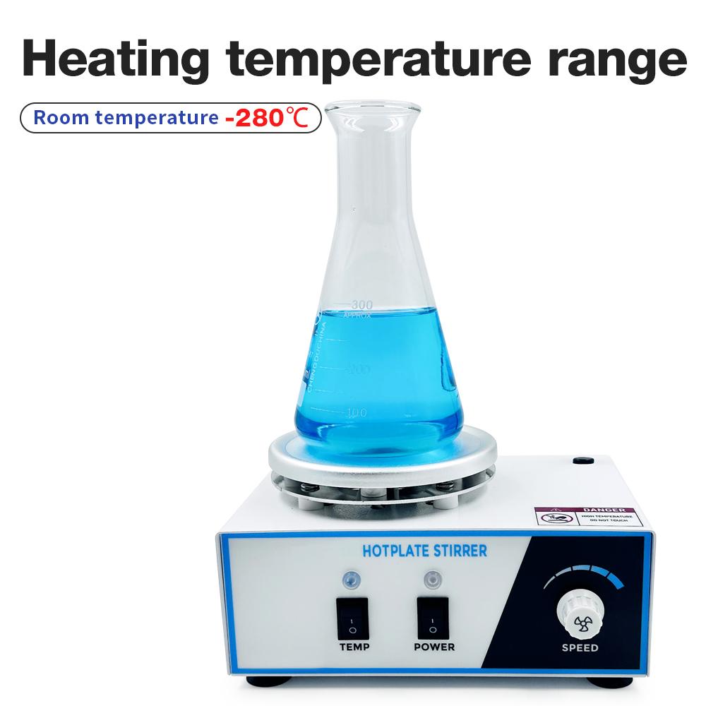 78-1 Hot Plate Magnetic Stirrer 2L Digital Heating Magnetic Stirrer Lab Adjustable Stirrer Thermostatic Devices 2600rpm EU Plug