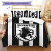 Set Copripiumino Trapuntato Juve Federa Federe Decorazione Casa Regalo di Compleanno (1 * copripiumino + 2 * federa, senza nucleo)
