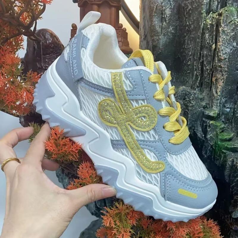 Little white shoes women's thin soft-soled shoes summer new hollow mesh breathable board shoes thick-soled heightening women's shoes