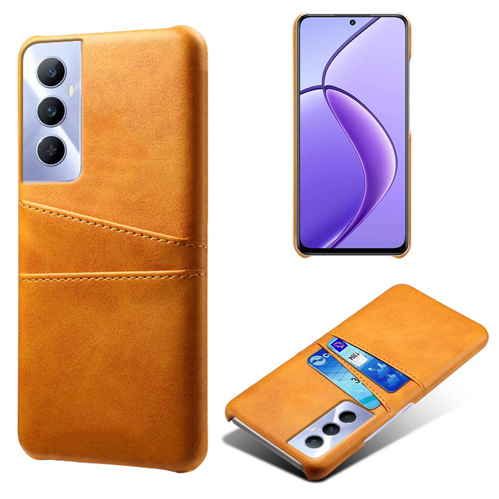 For Realme C65 4G Case Dual Card Slots PU Leather+PC Hard Phone Cover