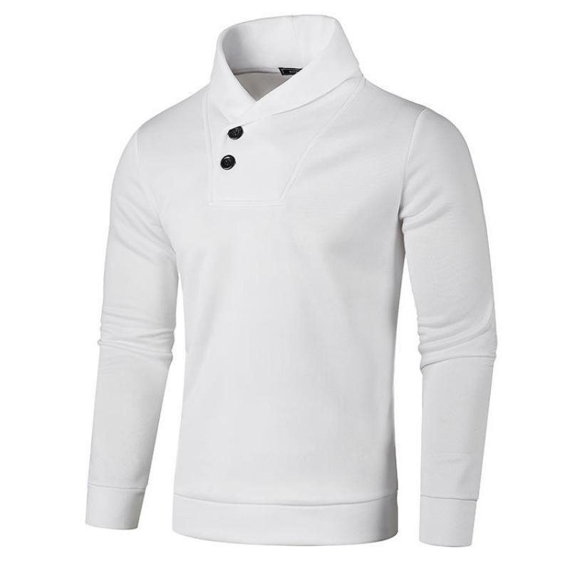 Men's Semi Cardigan Autumn Korean Loose Casual Pullover Jacket Long Sleeved Thin Velvet Sweater