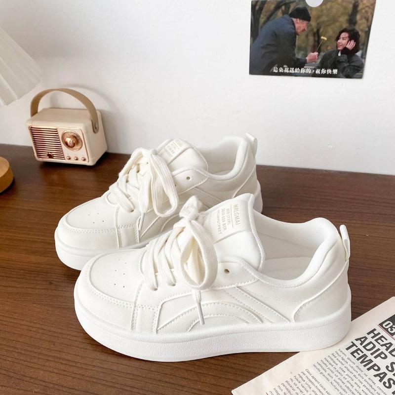 Fashion Niche Versatile Flat Bottomed Solid Color Casual Board Shoes Spring Autumn Styles Simple Comfortable Daily Women's Shoes