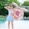 Internet Famous Cartoon Kids Swim Seat Ring Anti Rollover Thickened PVC Inflatable with Canopy Pocket for Water Entertainment