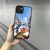 Z-ZootopiaS Nick Judy Phone Case For Iphone 17 16 15 14 13 12 Pro Max Xr Air Plus Skin Feel Black Hard Shell Cover