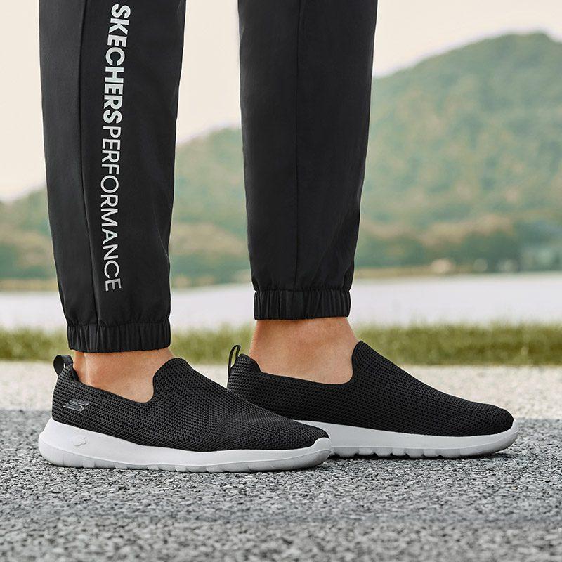 Skechers Go Walk Black Slip On 54638-BKW