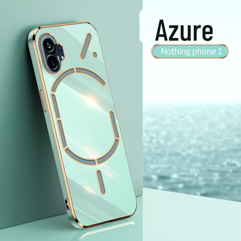 6D Elektroplátovaný Silikonový Měkký Ochranný Kryt pro Nothing Phone1 - Odolný proti pádu, Plné Balení Módní Design