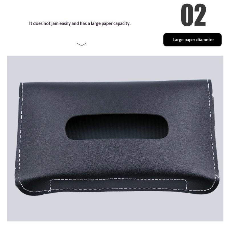 Car Tissue Box 1Pc Sun Visor Towel Holder Auto Interior Storage Organizer for Fast Napkin Access While Driving