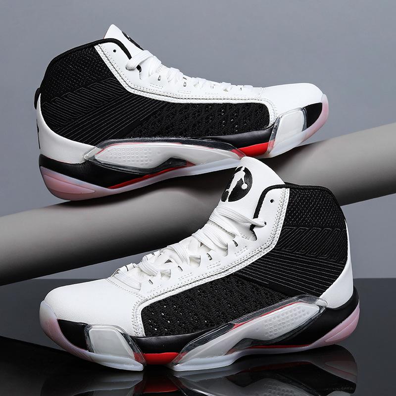 Herrenschuhe hochwertige tatsächliche Basketballschuhe Herren verschleißfest und rutschfest Sportschuhe stoßdämpfend Sound Jinjiang Sneaker Mesh Runni