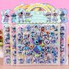 Stitch Double Layer 3D Gold Foil Bubble Stickers Cute Cartoon Decals DIY Journal Scrapbook Decor Collectible Gift New Model