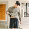 Tyubeuteuli Finger Hole Loose Fit Long Sleeve Rash Guard A704 Olive Khaki