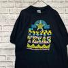 USA-made 90s Vintage T-shirt! Single Stitch Black Vintage XL0430
