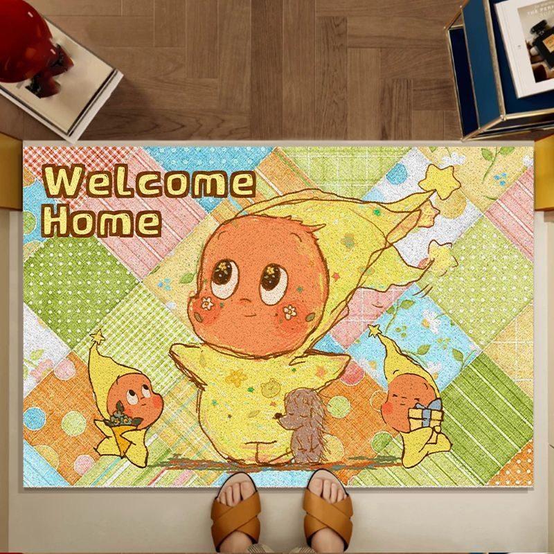 

VIKAMA Cartoon Twinkle Twinkle Carpet Welcome Home Doormat Rug For Bedroom Carpet For Live Room Non-Slip Bathroom Mat Home Decor 40X60CM (1.3X2FT