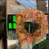 3D Thanksgiving Christmas Decoration Wreath Maple Leaf Berry Wreath Decoration