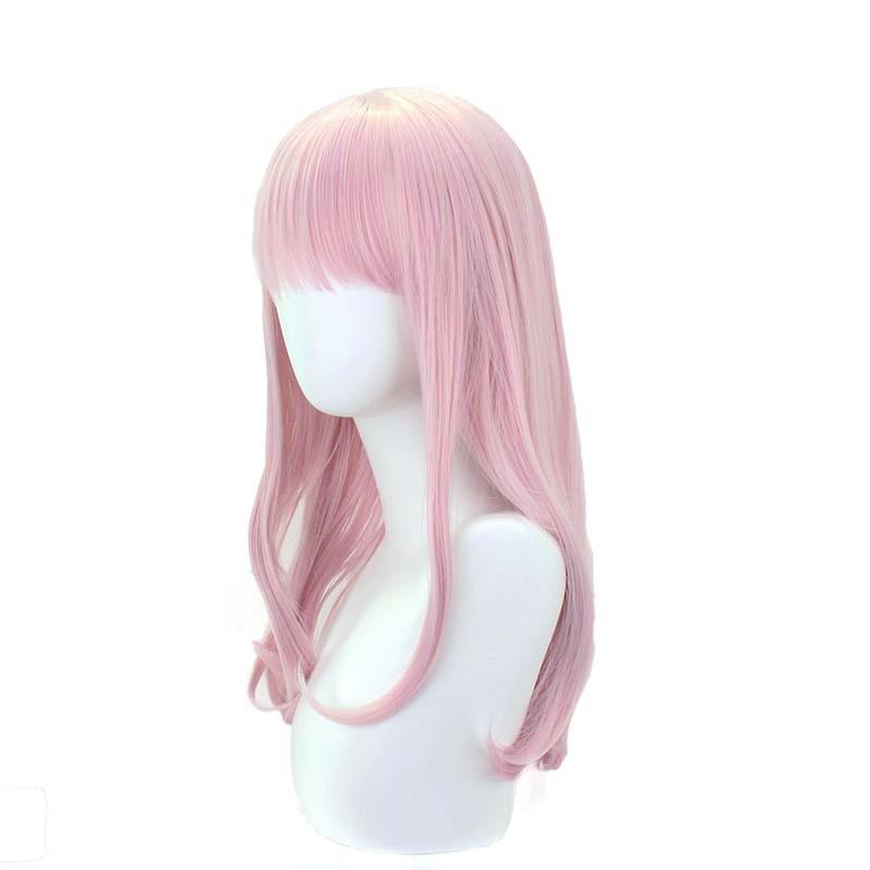 Cosplay paruka Kaguya-sama Love Is War Chika Fujiwara pro ženy Dívčí syntetické vlasy 60 cm dlouhé rovné Anime Cos Party paruka Růžová