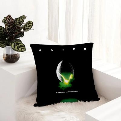 Horror Movie A-Alien Pillow Case Plush Fabric Soft Pillowcase Double Sided Print Sofa Cushion Cover Throw Pillow Cover