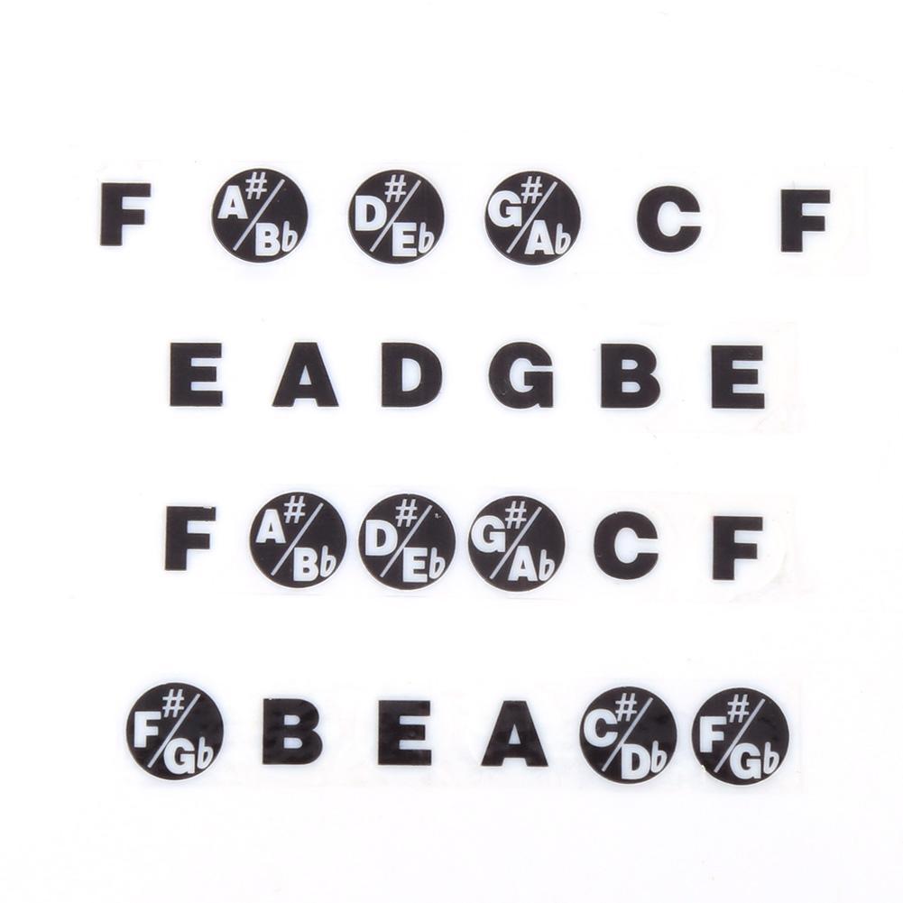 1Pcs Guitar Fretboard Note Sticker Musical Scale Label for Beginner Practice