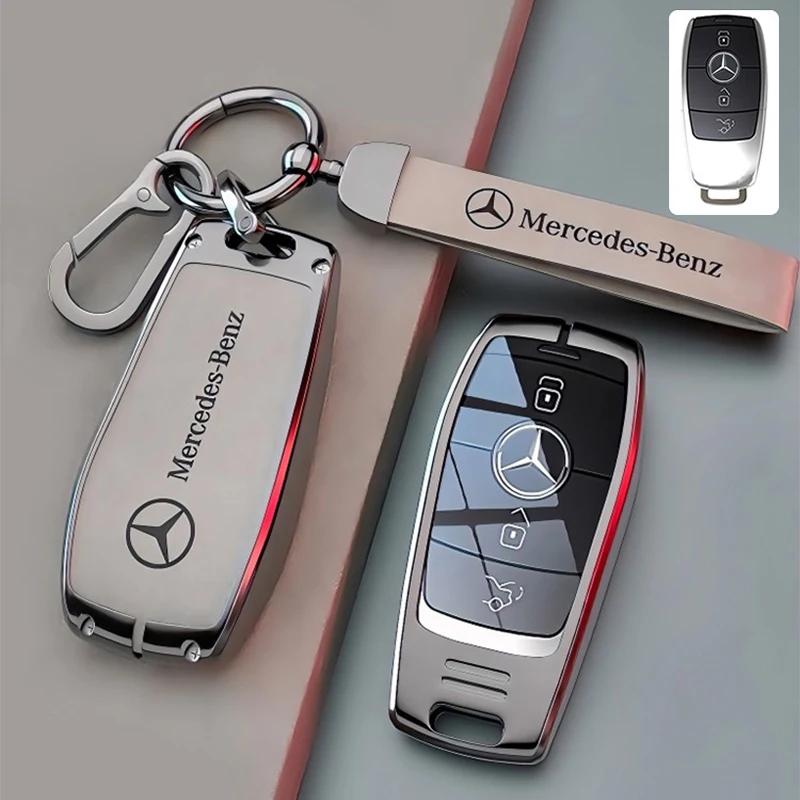 OFK3   Car Zinc Alloy Key Case Bag Metal Key Shell For Mercedes-Benz A B C E G S V Class GLA GLC GLE GLK Vito Sprinter SL SLK Viano ML