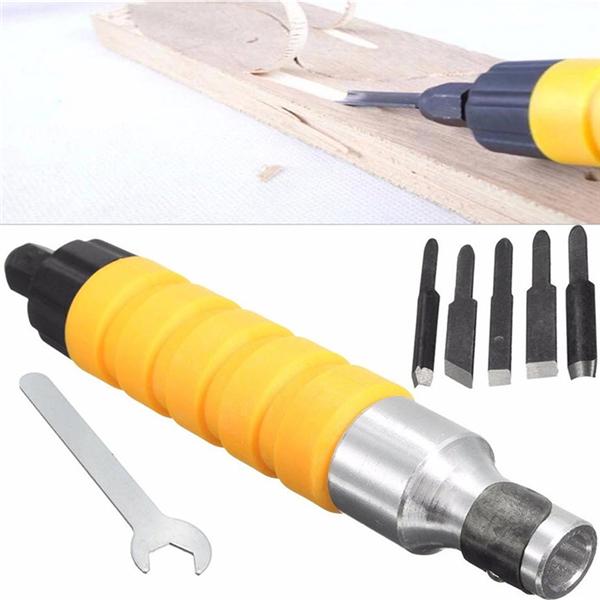 Buy Electric Wood Chisel Carving Tool Set Tips Flexible Flex Shaft