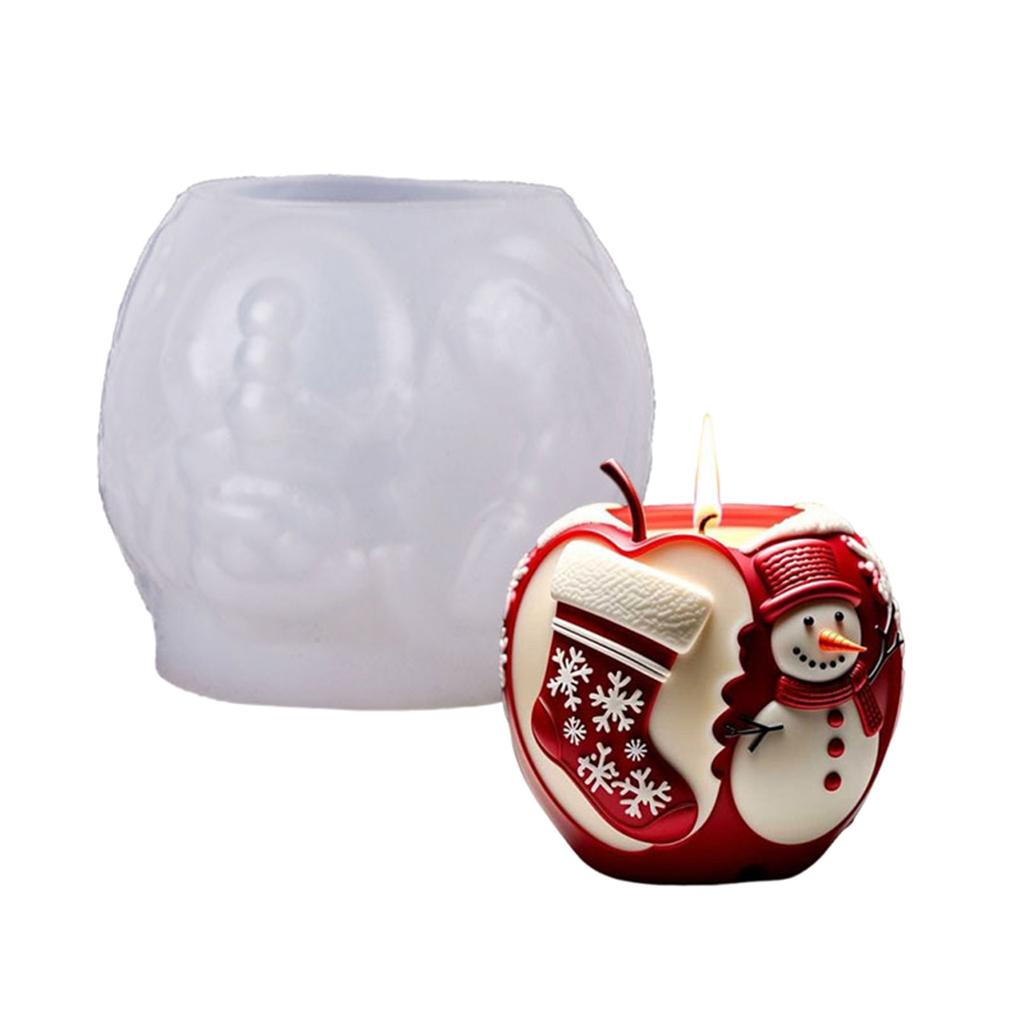 Flexible Silicone Mold For DIY Christmas Candle Making Reusable Baking Chocolate Soap Craft Decorations